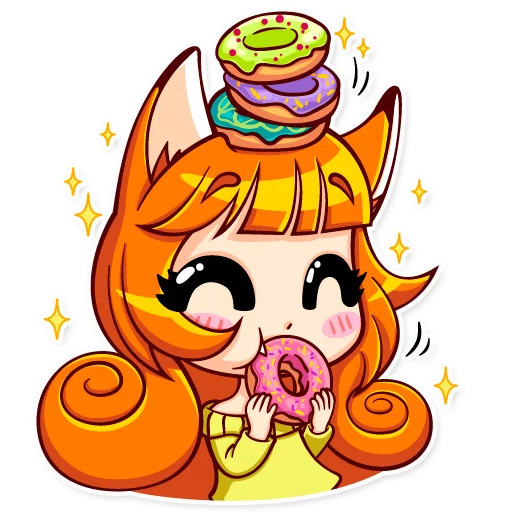 🍩 Стикер «Alice Fox» для Telegram