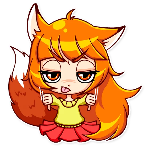 👎 Стикер «Alice Fox» для Telegram