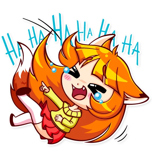 Стикерпак Alice Fox для Telegram