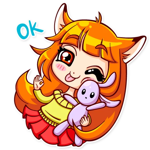 👌 Стикер «Alice Fox» для Telegram