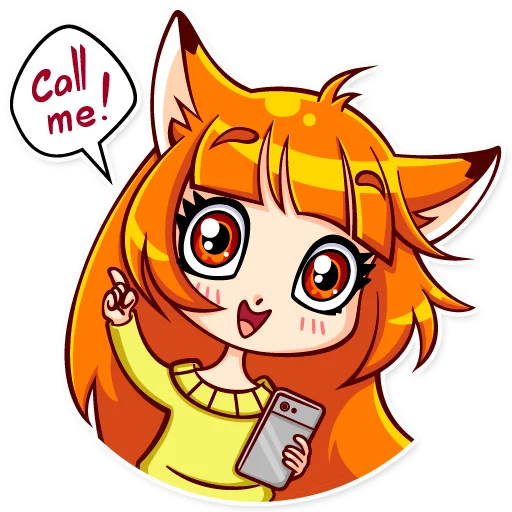 📞 Стикер «Alice Fox» для Telegram