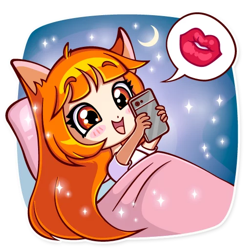 💋 Стикер «Alice Fox» для Telegram