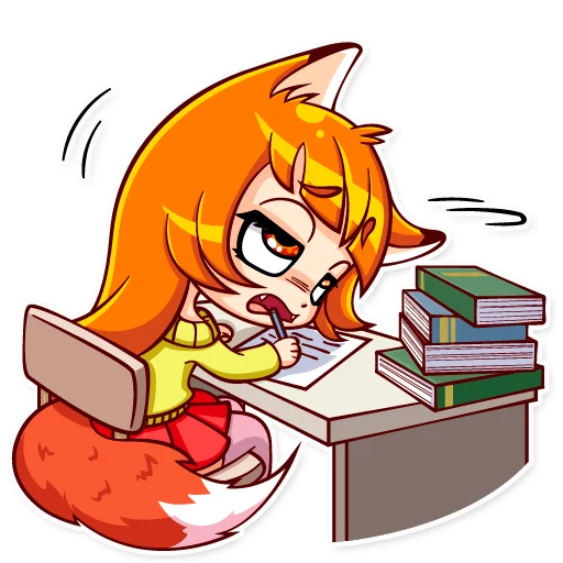 📚 Стикер «Alice Fox» для Telegram
