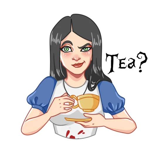 🤨 Стикер «Alice Madness Returns» для Telegram