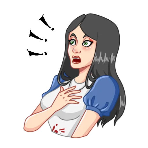 😧 Стикер «Alice Madness Returns» для Telegram