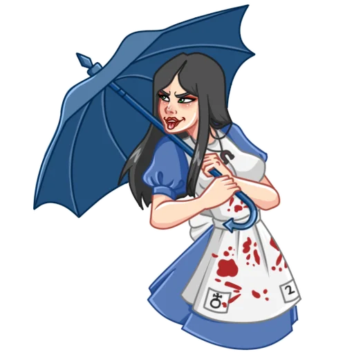 😝 Стикер «Alice Madness Returns» для Telegram