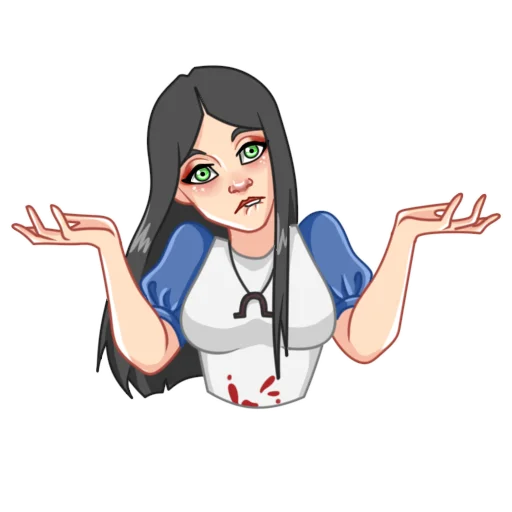 🤷‍♀️ Стикер «Alice Madness Returns» для Telegram