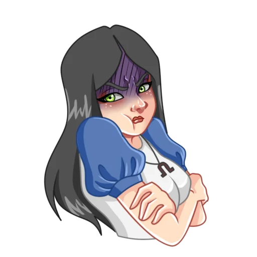 🤬 Стикер «Alice Madness Returns» для Telegram