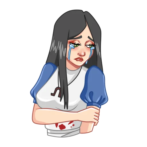 😭 Стикер «Alice Madness Returns» для Telegram
