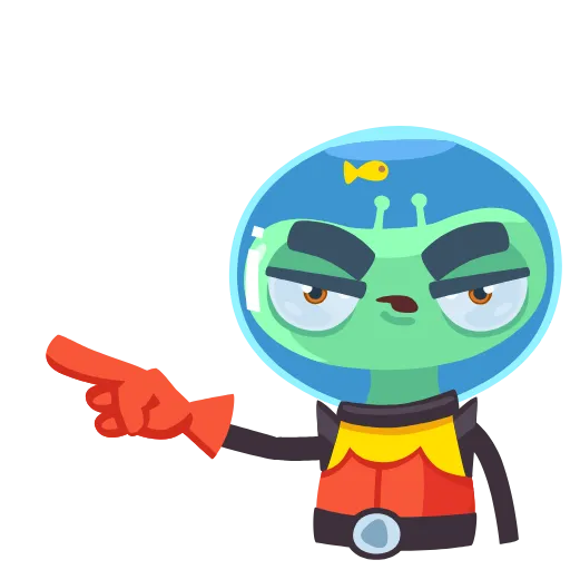 😠 Стикер «Alien Grisha» для Telegram