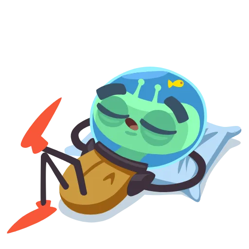 😴 Стикер «Alien Grisha» для Telegram