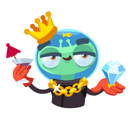 😎 Стикер «Alien Grisha» для Telegram