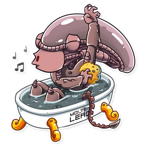 🛁 Стикер «Alien Romulus» для Telegram