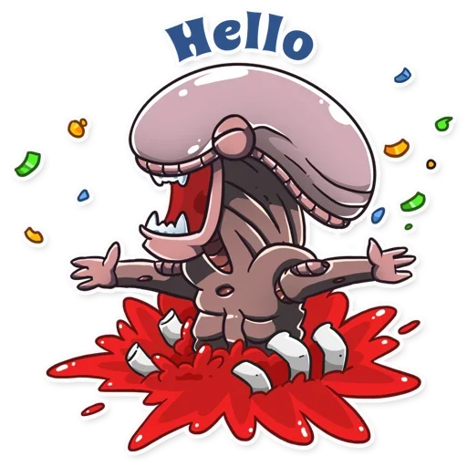 👋 Стикер «Alien Romulus» для Telegram