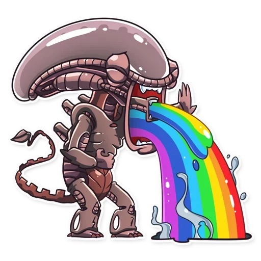 🌈 Стикер «Alien Romulus» для Telegram