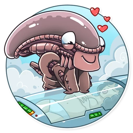 😍 Стикер «Alien Romulus» для Telegram