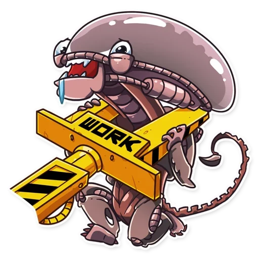 😵 Стикер «Alien Romulus» для Telegram