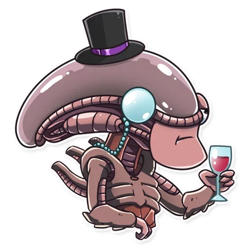 🍷 Стикер «Alien Romulus» для Telegram