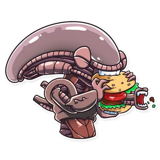 🍔 Стикер «Alien Romulus» для Telegram