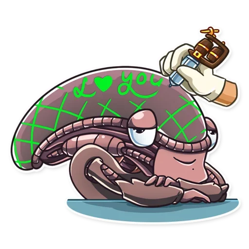 ❤ Стикер «Alien Romulus» для Telegram