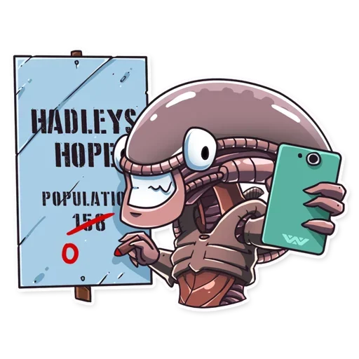 🤳 Стикер «Alien Romulus» для Telegram