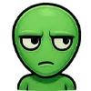 😒 Эмодзи «Пришелец» для Telegram