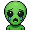 😭 Эмодзи «Пришелец» для Telegram
