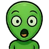 😮 Эмодзи «Пришелец» для Telegram