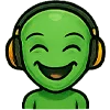 🎧 Эмодзи «Пришелец» для Telegram