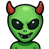 😈 Эмодзи «Пришелец» для Telegram