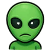 🤨 Эмодзи «Пришелец» для Telegram
