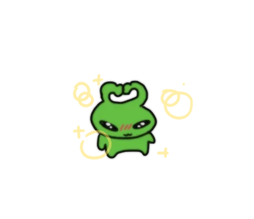 😊 Стикер «Alien Bunny» для Telegram