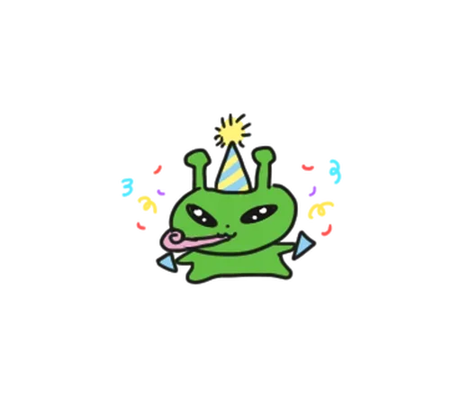 🥳 Стикер «Alien Bunny» для Telegram
