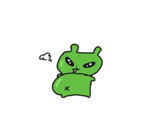😮‍💨 Стикер «Alien Bunny» для Telegram