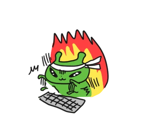 👨‍💻 Стикер «Alien Bunny» для Telegram