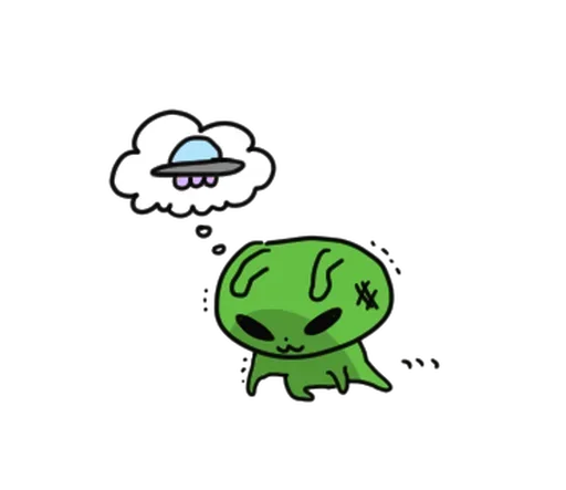 🛸 Стикер «Alien Bunny» для Telegram