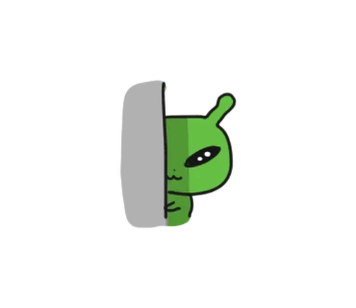 👀 Стикер «Alien Bunny» для Telegram