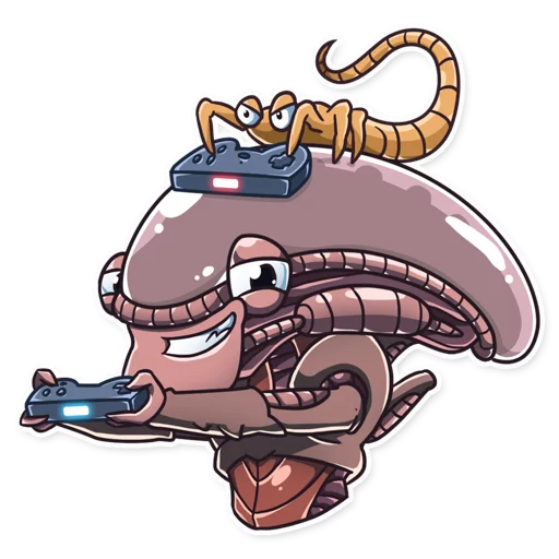 🎮 Стикер «Al the Alien» для Telegram