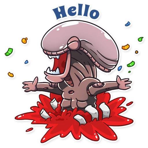 👋 Стикер «Al the Alien» для Telegram