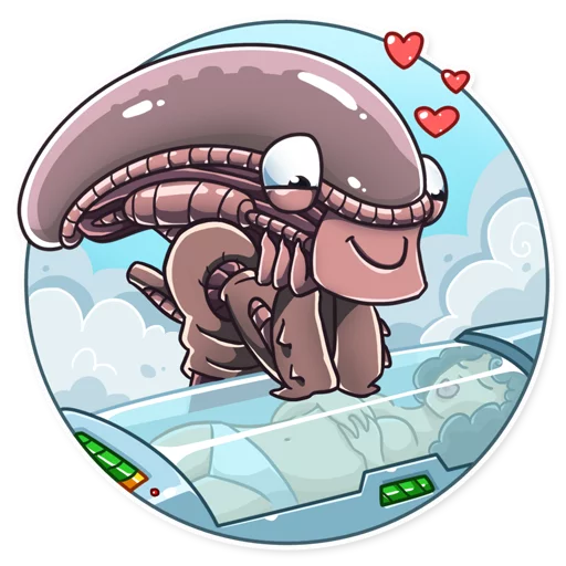 😍 Стикер «Al the Alien» для Telegram