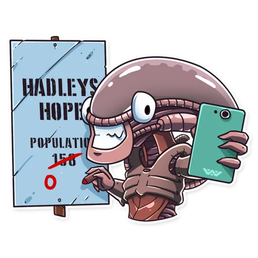 🤳 Стикер «Al the Alien» для Telegram