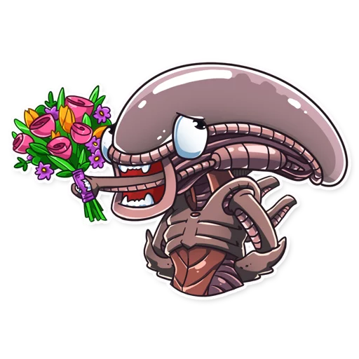 💐 Стикер «Al the Alien» для Telegram