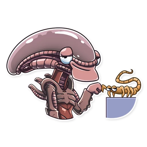 🤜 Стикер «Al the Alien» для Telegram