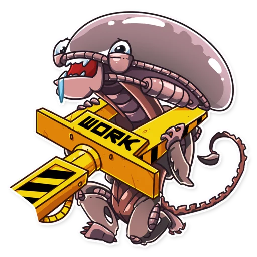 😵 Стикер «Al the Alien» для Telegram