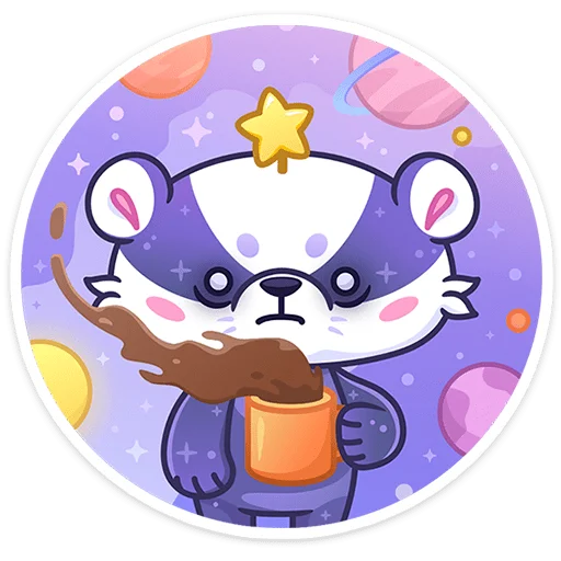 ☕ Стикер «Алиот» для Telegram