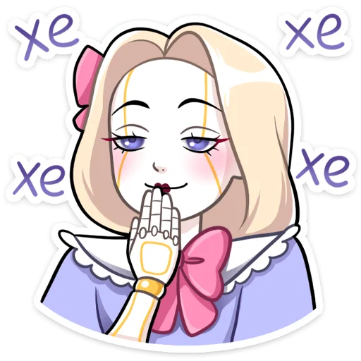 🤭 Стикер «Кукла Алиса» для Telegram