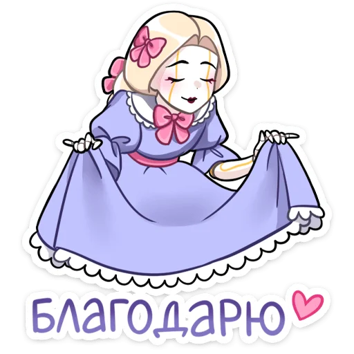 😌 Стикер «Кукла Алиса» для Telegram