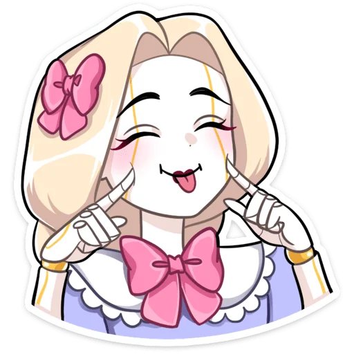 😛 Стикер «Кукла Алиса» для Telegram