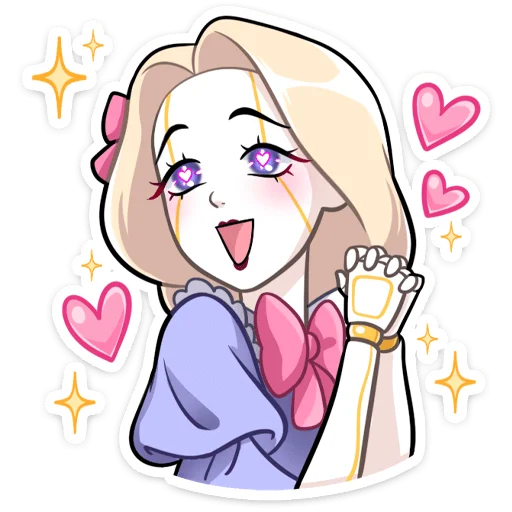 😍 Стикер «Кукла Алиса» для Telegram