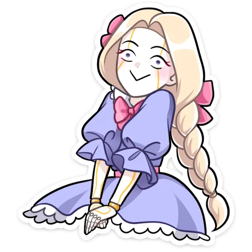 ☺️ Стикер «Кукла Алиса» для Telegram